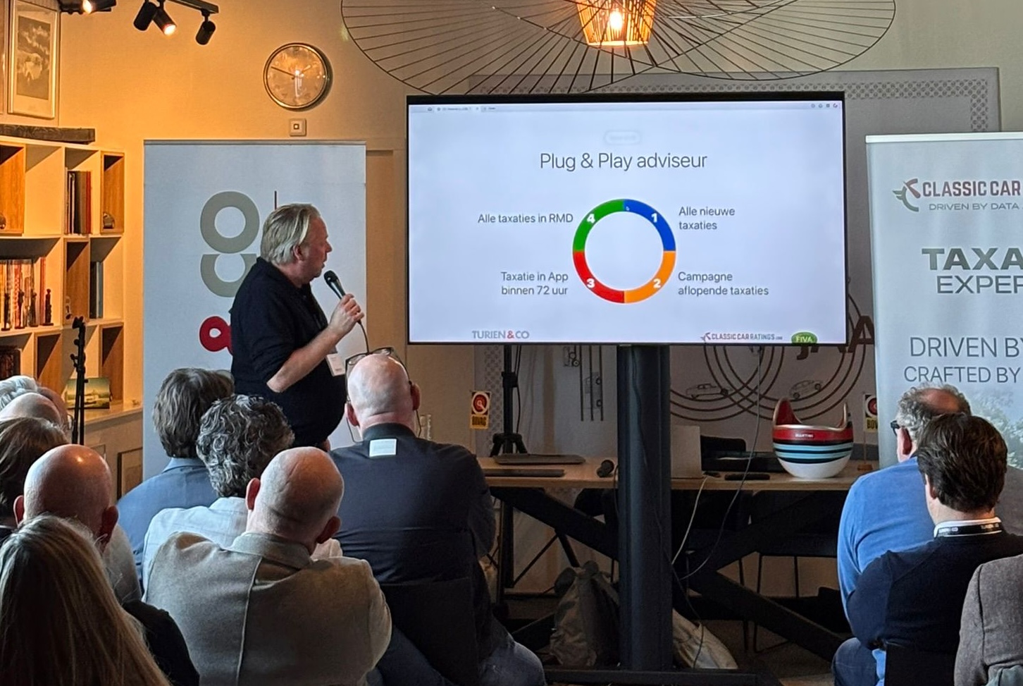 Presentatie met Turien bij Visscher Classique